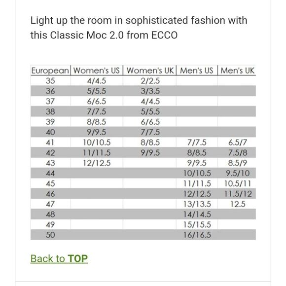 🐢 Ecco Classic Moc 2.0 Shoe.  Size 41 EU 7-7.5 US - Picture 15 of 15